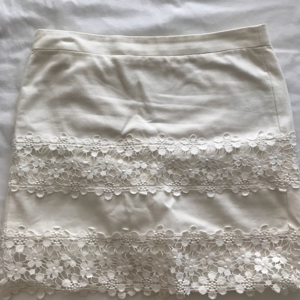 Jcrew white skirt